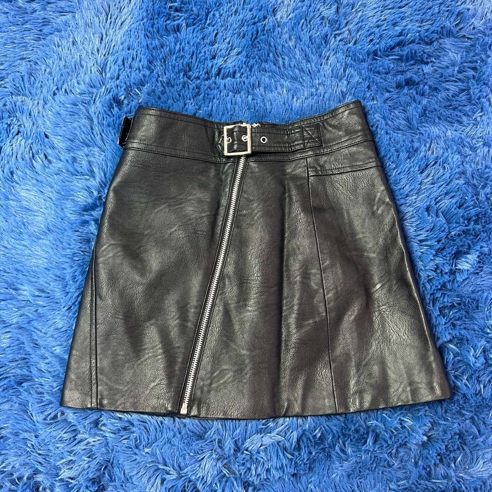 TopShop Mini Faux Leather Skirt